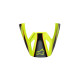 S-M3 Fray Helmet Visor — One Size, Black, Red, Yellow