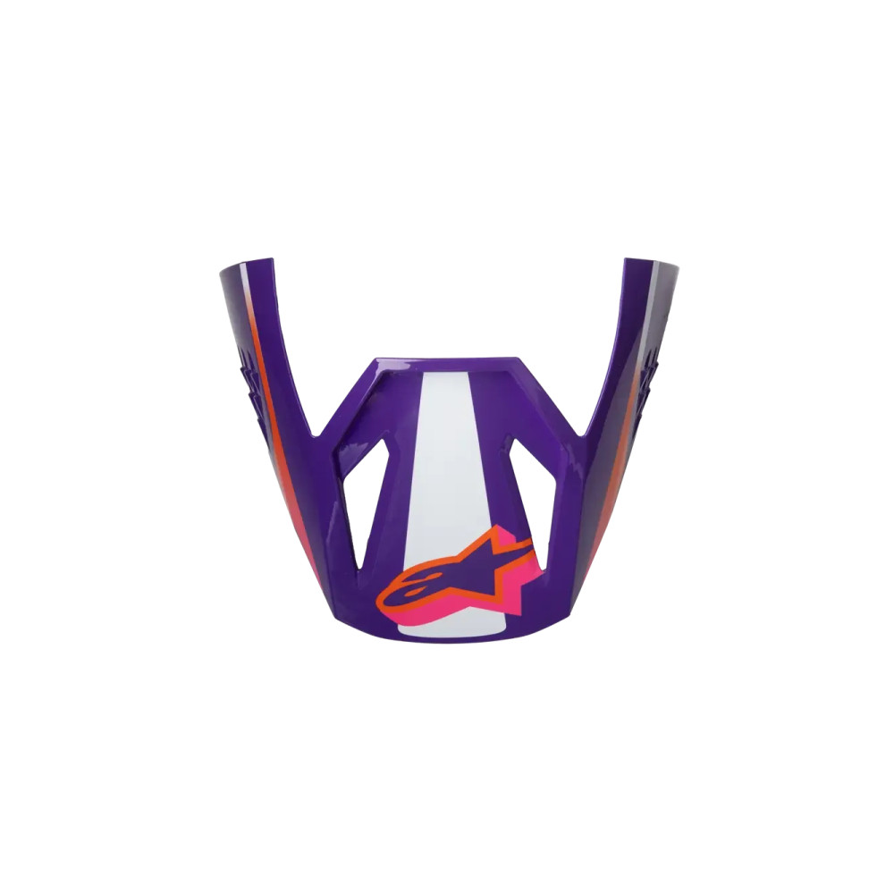 SM3 Heat Helmet Visor — One Size, fits SM3 Heat helmets, Pink/Purple/White