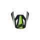 SM3 Heat Helmet Visor — One Size, Off-road, Adult, Black, Yellow