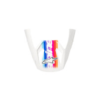 Visera SM3 Force — compatible con cascos Alpinestars SM3 Force, Talla única, Blanca