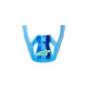 SM3 Force Helmet Visor — One Size, Cyan