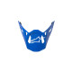 Supertech M10 Flood Helmet Visor — One Size, Blue