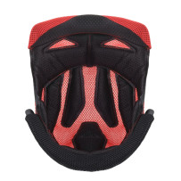 Almohadilla de corona para casco Missile — XS, Negro, Rojo