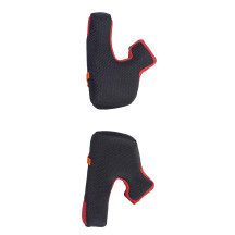 Missile Replacement Cheek Pads — XL, Black, Red