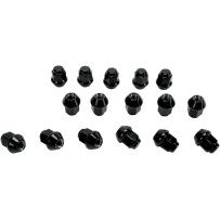 Lug Nut Black 10 mm Taper — 10 mm taper, black, ITP BLUG11BX