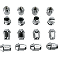 Lug Nuts — Chrome, 16-pack
