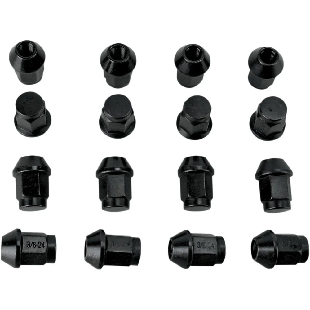Lug Nut — 16 Pack, Black