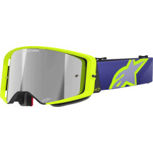 Supertech Vision Corp Goggle — One Size, Yellow/Purple, Silver mirrored lens