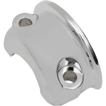 Brake/Clutch Control Clamp Half — Chrome