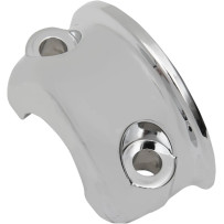 Brake/Clutch Control Clamp Half — Chrome