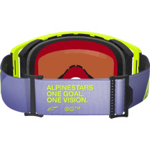 Supertech Vision Corp Goggle — One Size, Yellow/Purple, Silver mirrored lens