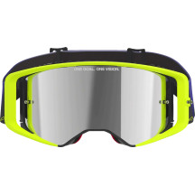 Supertech Vision Corp Goggle — One Size, Yellow/Purple, Silver mirrored lens