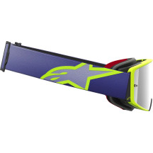 Supertech Vision Corp Goggle — One Size, Yellow/Purple, Silver mirrored lens