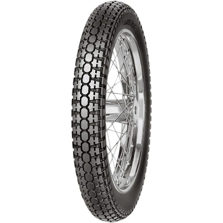 Neumático H-02 — 2.50-19, 41L, con cámara, delantero/trasero