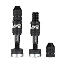 Quick Fill Schrader Tubeless Valve Set — Black