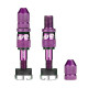Juego de válvulas tubeless Schrader Quick Fill — Schrader, kit tubeless, púrpura