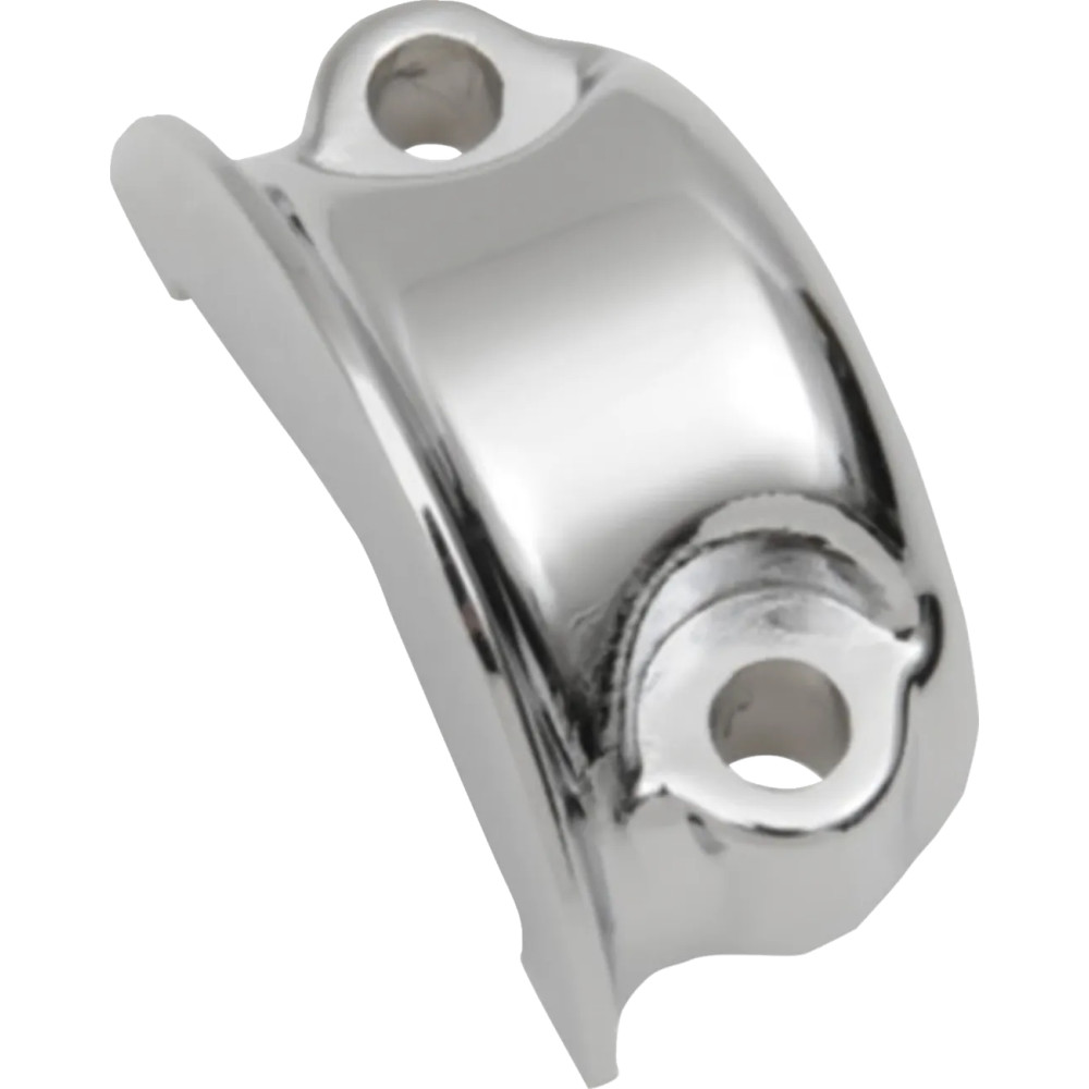 Mitad de abrazadera de control de freno/embrague — acabado cromado