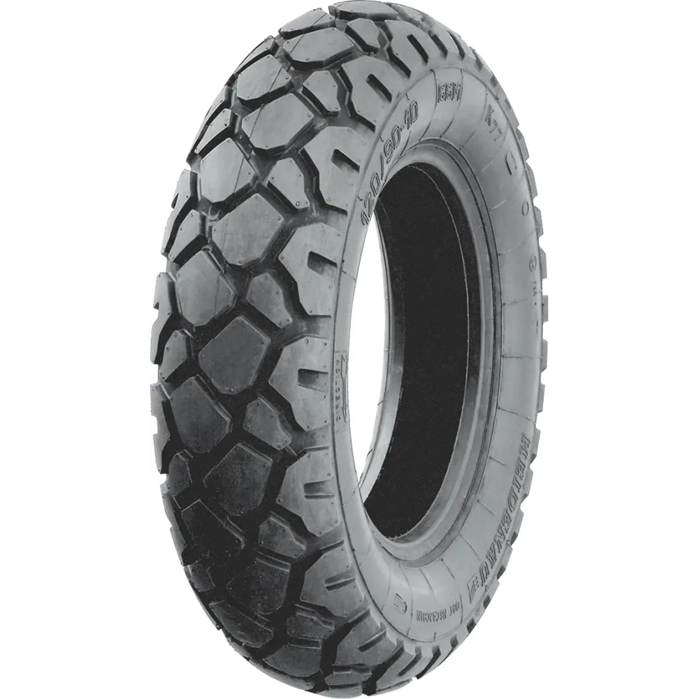 K77 Snow Tire — 130/90-10, 61J, Tubeless, Blackwall