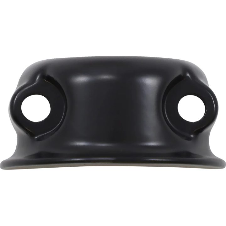Mitad de abrazadera para control de freno/embrague — Aluminio, Negro, Pulido