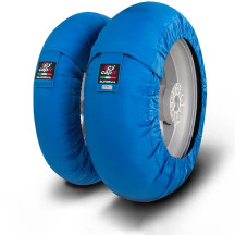 Suprema Spina Tire Warmer — M/XL, Front ≤125/17, Rear ≤200/55-17, Blue