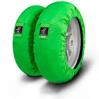 Suprema Spina Tire Warmer — M/XL, Front ≤125/17, Rear ≤200/55-17, Green