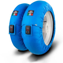 Suprema Vision Tire Warmer — Size M/XXL, Front ≤125/17, Rear ≥200/55-17, Blue