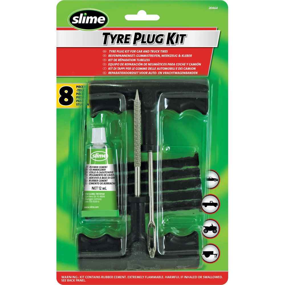 Tire Plug Kit — Tubeless, T-handle