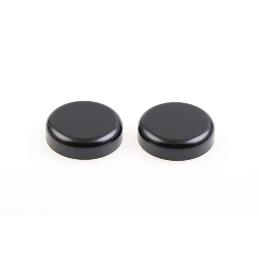 Fork Caps — Fork Tube, Black, Pair