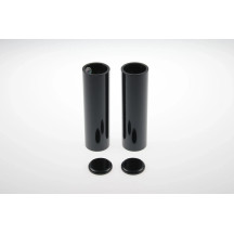 Fork Covers — Black, upper mount