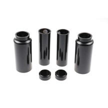 Fork Covers — 49 mm (1.93") fork tube, upper mount, black