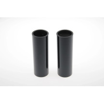 Fork Covers — Black, upper mount
