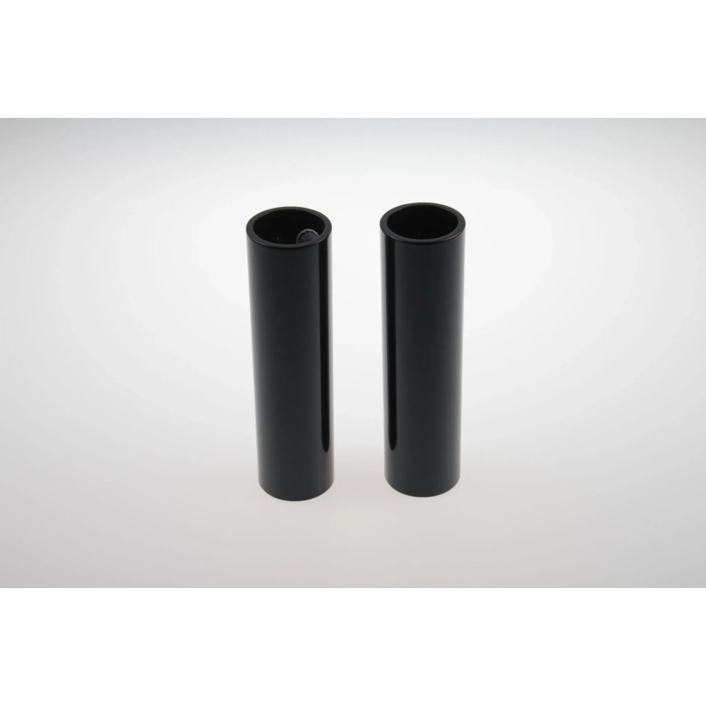 Fork Covers — Upper, black, aluminum