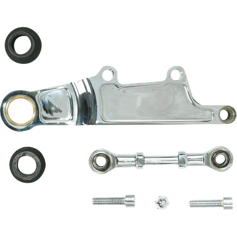 Bracket Caliper Kit — Harley-Davidson Twin Cam (2000–2007 Touring, right side), 10 mm link hole, 125 mm spacing, 11.50" rotor, C