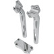 Kit de Elevadores de Manillar y Abrazadera Superior — abrazadera 1", rosca 1/2-13, retroceso 1-1/2", altura 9-1/2", cromo