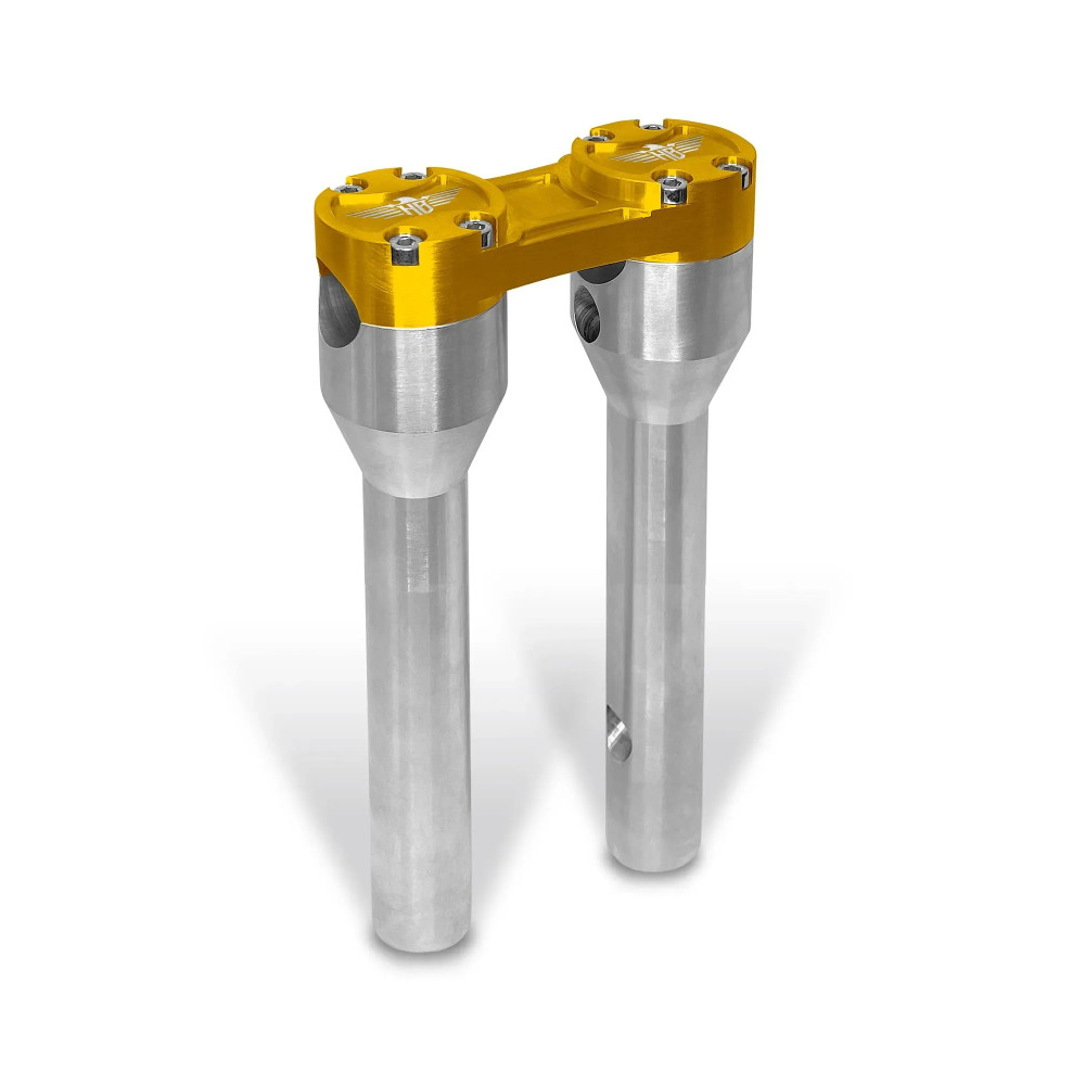 Elevador recto Clubstyle — 32 mm (1-1/4"), 20.5 cm (8"), acabado plateado