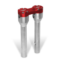 Clubstyle Straight Riser — 25.5 cm (10"), 32 mm (1-1/4"), Red, Silver