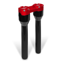 Clubstyle Straight Riser — 12 in, 32 mm (1-1/4") clamp, black finish