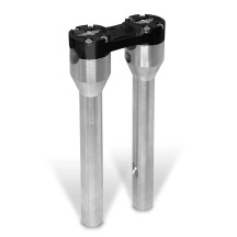 Elevador recto Clubstyle — 32 mm (1-1/4"), 12" longitud, Negro, Plata