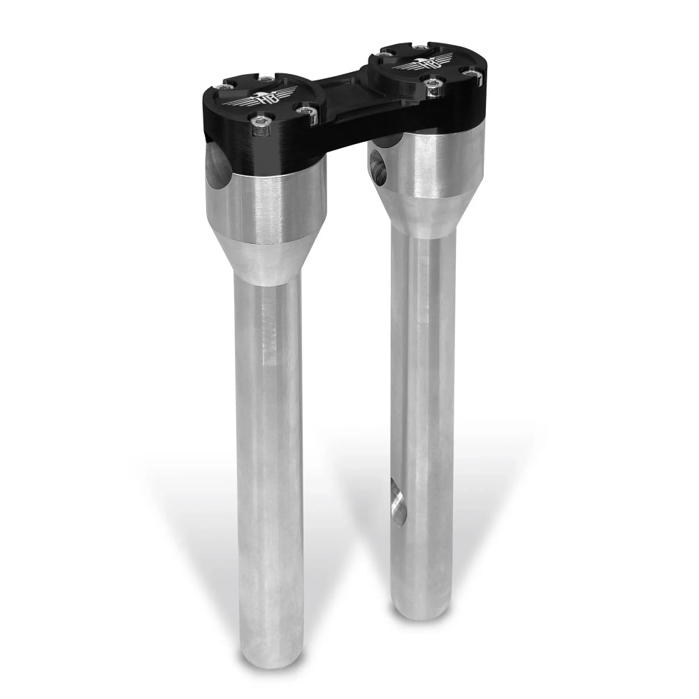 Elevador recto Clubstyle — 32 mm (1-1/4"), 12" longitud, Negro, Plata