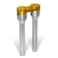 Clubstyle Straight Riser — 12", 32 mm (1-1/4") clamping, Silver, Gold