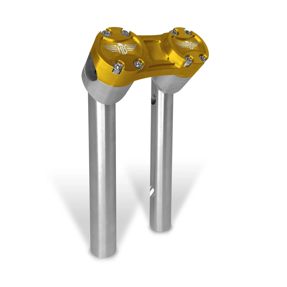 Clubstyle Pullback Riser — 25.4 mm clamp, 25.5 cm length, silver or gold anodized