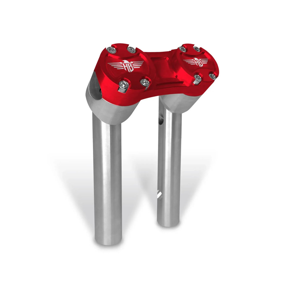 Clubstyle Pullback Riser — 32 mm (1-1/4"), 15 cm (6"), Red, Silver