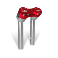 Clubstyle Pullback Riser — 32 mm (1-1/4"), 20.5 cm (8"), Red, Silver