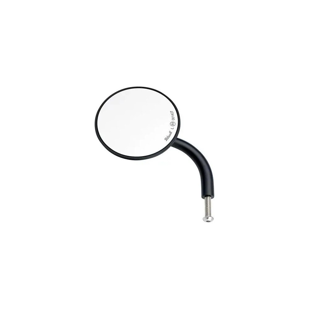 Utility Mirror Round Short Arm — Short arm, Black