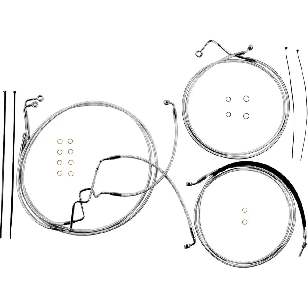 Sterling Chromite II® Designer Handlebar Installation Kit — 6" fit, ape hanger, chrome