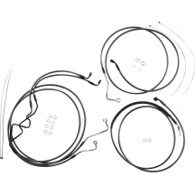 KARBONFIBR Designer Handlebar Installation Kit — 8" fit, Ape hanger, Carbon fiber, Silver