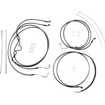 Black Pearl™ Designer Handlebar Installation Kit — fits 10" handlebars, ape hanger, black