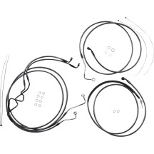 KARBONFIBR Designer Handlebar Installation Kit — Ape hanger, 10" risers, Carbon Fiber