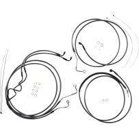 KARBONFIBR Designer Handlebar Installation Kit — Ape hanger, 10" risers, Carbon Fiber