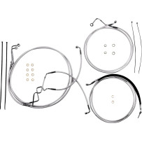 Sterling Chromite II® Designer Handlebar Installation Kit — 6" handlebar height, Ape Hanger fit, ABS compatible